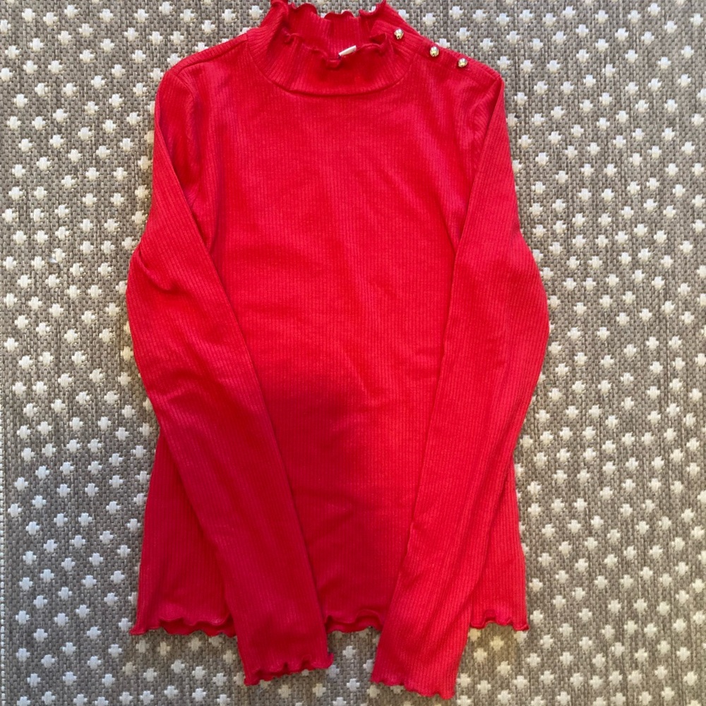 Janie and Jack red top girls 14